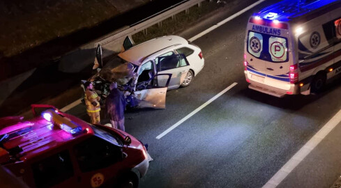 Wypadek na obwodnicy Wyrzyska. Ranne dwie osoby - grafika