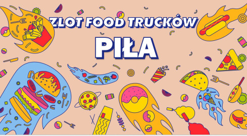 Wiosna z food truckami w Pile - konkurs - grafika
