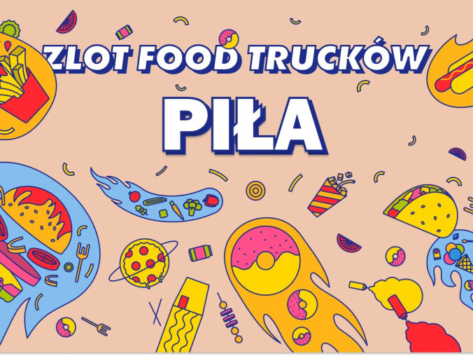 Wiosna z food truckami w Pile - konkurs - grafika