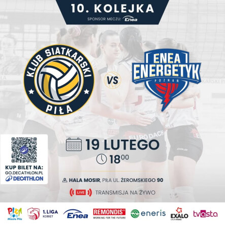 Mecz KS Piła - Enea Energetyk Poznań - grafika
