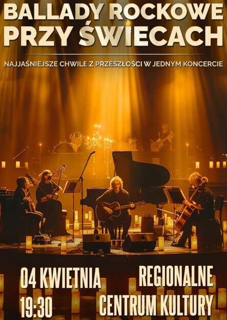 Ballady rockowe przy świecach - grafika