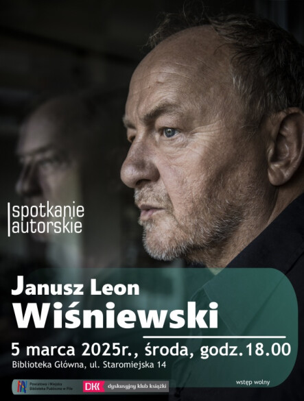 Spotkanie autorskie z Januszem Leonem Wiśniewskim - grafika