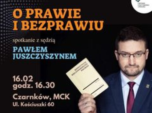 Sędzia Paweł Juszczyszyn w Czarnkowie  - grafika