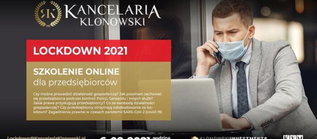 Darmowe szkolenie dla przedsiębiorców w lockdownie 