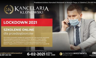 Darmowe szkolenie dla przedsiębiorców w lockdownie 