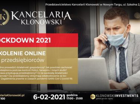 Darmowe szkolenie dla przedsiębiorców w lockdownie  - grafika
