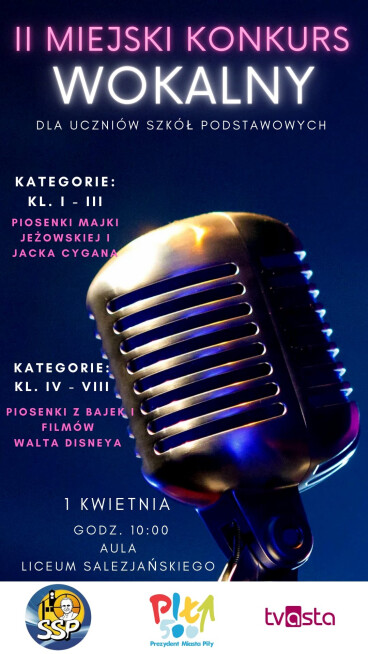II Miejski Konkurs Wokalny - grafika