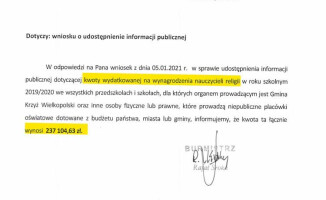 Ile kosztuje nas podatników religia w szkołach? [ZESTAWIENIE]