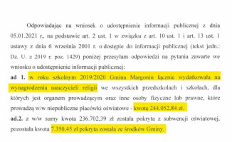 Ile kosztuje nas podatników religia w szkołach? [ZESTAWIENIE]