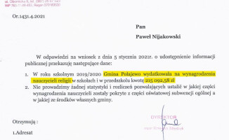 Ile kosztuje nas podatników religia w szkołach? [ZESTAWIENIE]