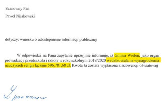 Ile kosztuje nas podatników religia w szkołach? [ZESTAWIENIE]