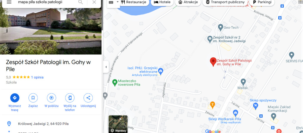 Patologiczna Goha patronką pilskiej szkoły?
