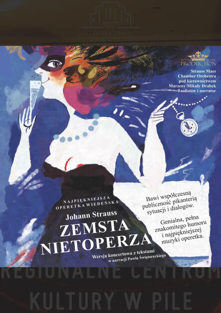 Johann Strauss "Zemsta Nietoperza" - grafika