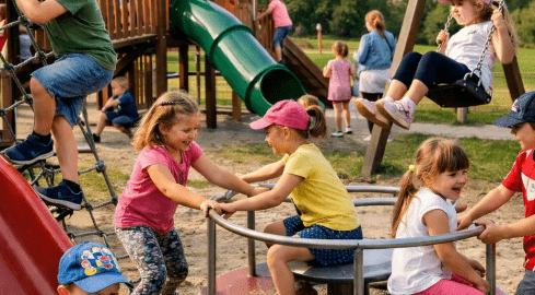 Nowe place zabaw - grafika