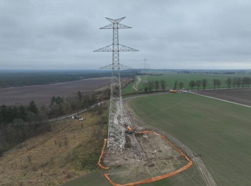 Budowa nowej linii energetycznej do Piły - grafika