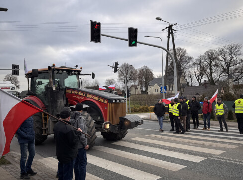 Protest rolników - grafika