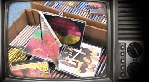 Przemyt i handel płytami CD w latach 90 - grafika