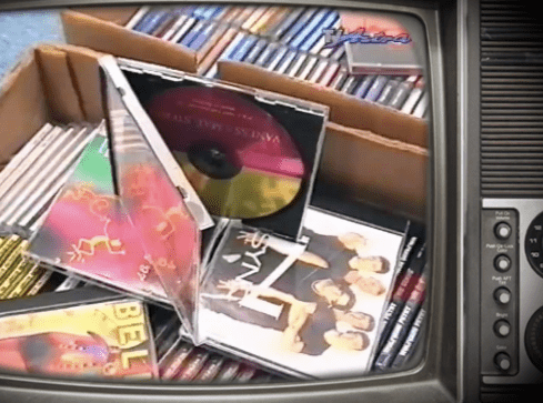 Przemyt i handel płytami CD w latach 90 - grafika