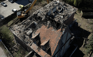 Rozbiórka dachu starego Sanepidu