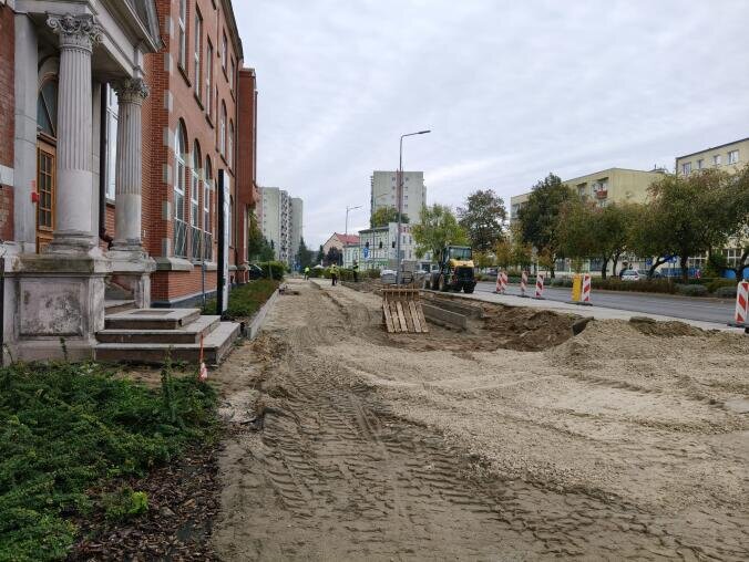 Nowe chodniki w centrum - grafika