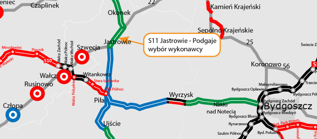 S11 Podgaje - Jastrowie. W końcu wybrali wykonawcę