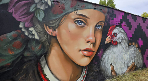 Nowy mural na terenie PIły - grafika