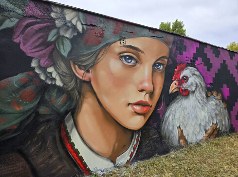 Nowy mural na terenie PIły - grafika