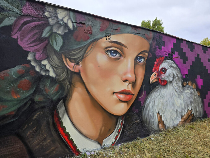 Nowy mural na terenie PIły - grafika