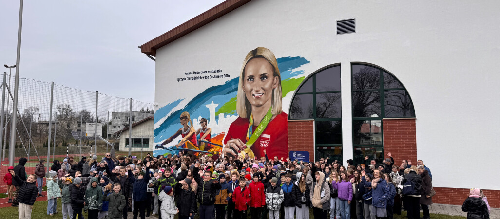 Olimpijka ma swój mural w rodzinnej miejscowości