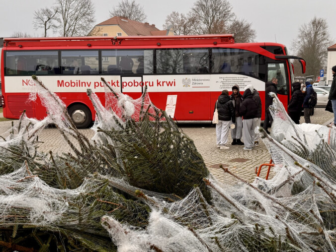 Choinka za krew. Tym razem dedykowana paralotniarzowi - grafika