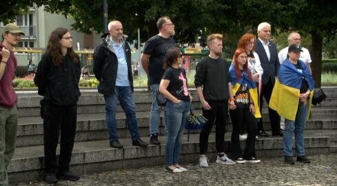 Protestowali przeciwko fali nienawiści do Ukraińców - grafika