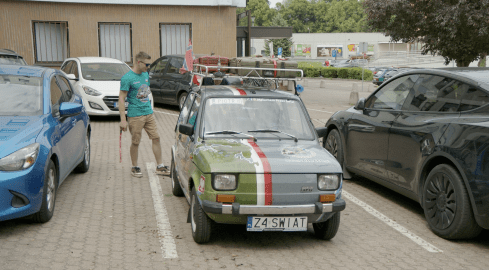 "Pan Samochodzik" z Malucha - grafika