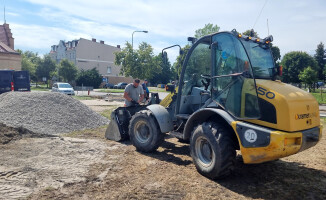 Wymiana chodników na osiedlu Górnym
