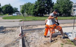 Wymiana chodników na osiedlu Górnym