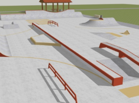 Skatepark na Dolnym Mieście - grafika