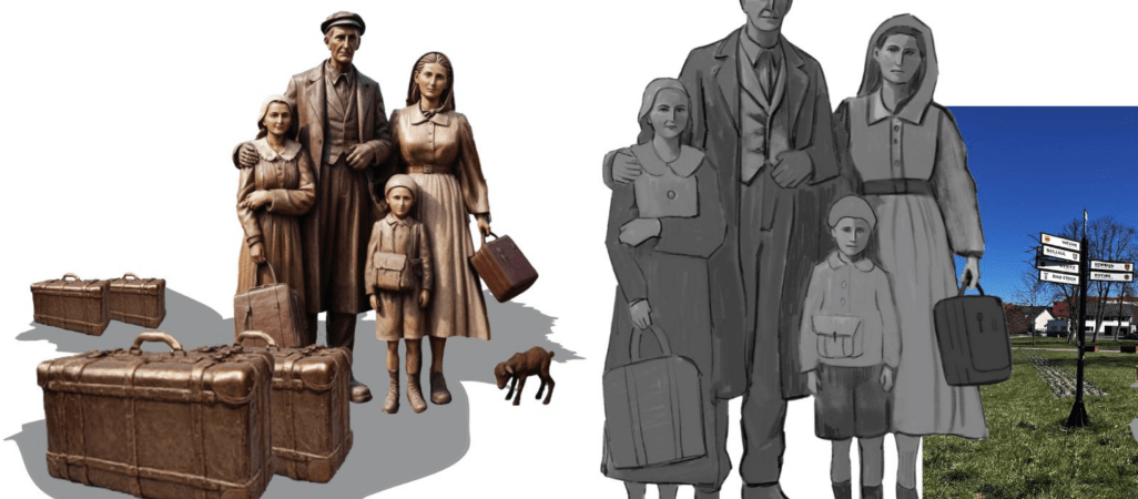 Taka rzeźba stanie na skwerze Powojennych Osadników