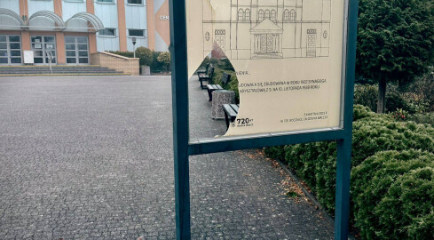 Pamiątka po synagodze zniszczona - grafika
