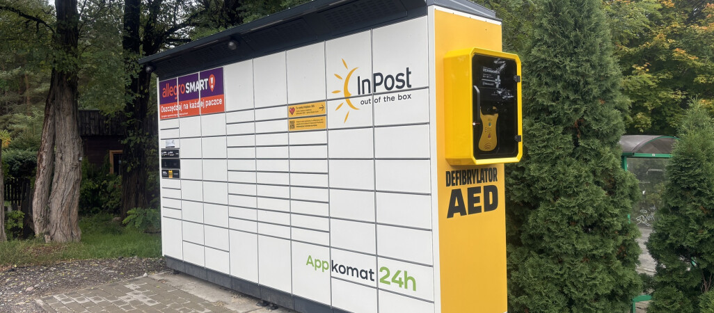 Paczkomat z defibrylatorem w Dobrzycy