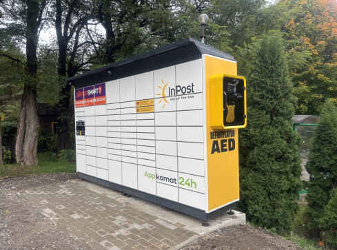 Paczkomat z defibrylatorem w Dobrzycy - grafika