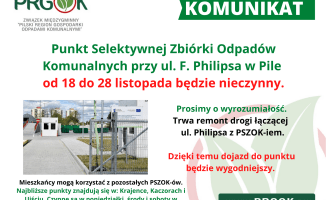 Pilski PSZOK nieczynny. Trwa remont drogi 