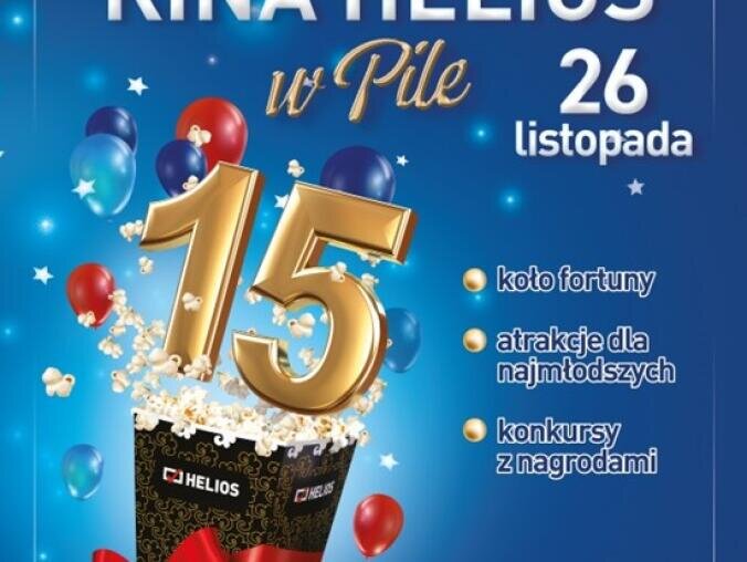 Kino Helios w Pile świętuje 15. urodziny! - grafika
