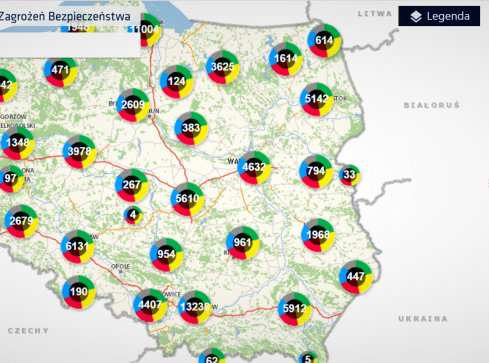 Niebezpieczne miejsca można zgłaszać policji przez internet - grafika
