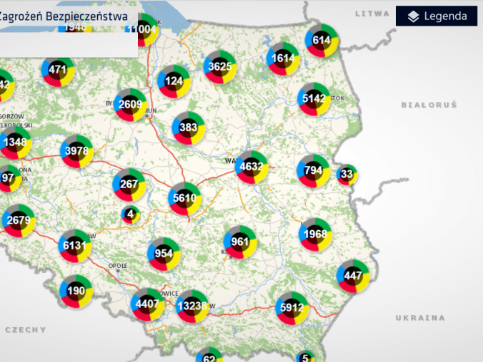 Niebezpieczne miejsca można zgłaszać policji przez internet - grafika