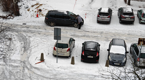 Ślisko i niebezpiecznie - grafika
