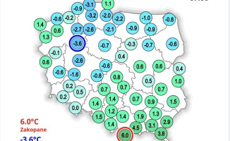 Tej nocy Piła była drugim najzimniejszym miastem w Polsce