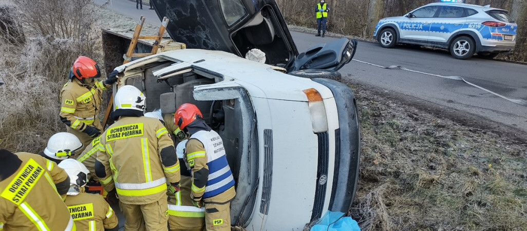 Policyjna obława za sprawcą wypadku - ćwiczenia mundurowych