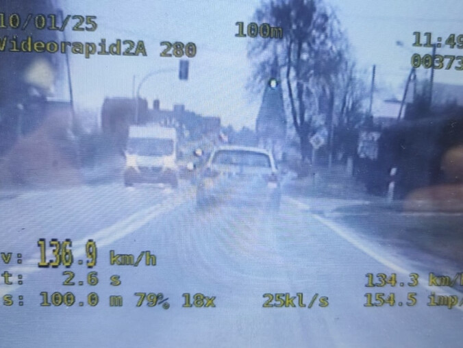 19-latek przekroczył prędkość o prawie 90km! - grafika