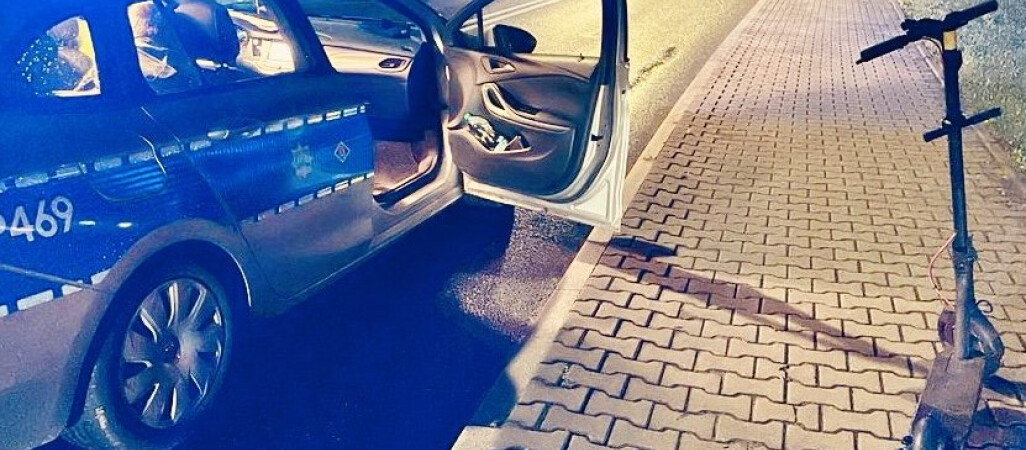 Dwóch pijanych na hulajnogach