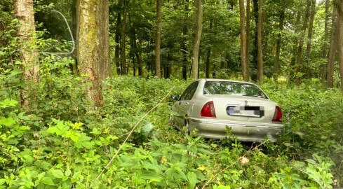 Uciekał przed policją. Auto porzucił w lesie - grafika
