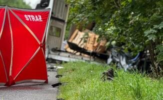 Śmiertelny wypadek. Zablokowana droga